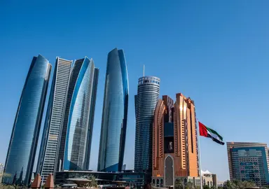 En primer t&eacute;rmino las Etihad Towers en Abu Dhabi. (WAM)