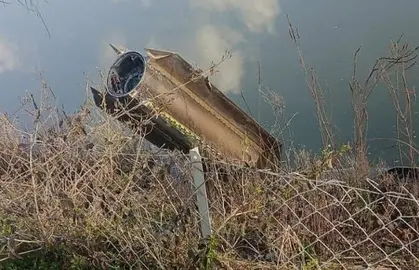 Restos del misil derribado en Turqu&iacute;a. (Fuente externa)