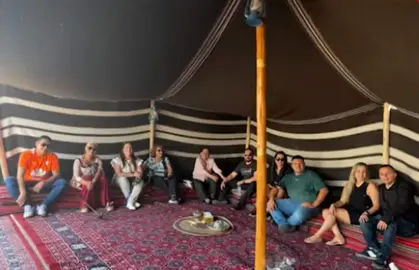 Imagen del grupo de colombianos atrapados en Dubai. (X)