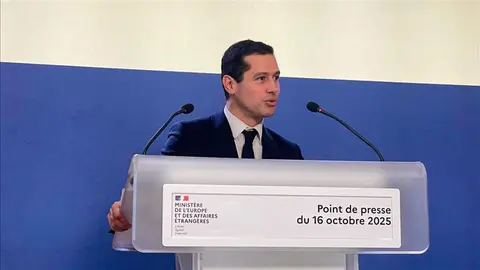 El portavoz del Ministerio franc&eacute;s de Exteriores, Pascal Confavreux. (Fuente externa)