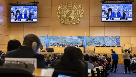 Sesi&oacute;n del Consejo de Derechos Humanos de la ONU. (Fuente externa)