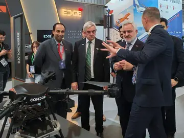 Stand del Grupo Edge en la Feria de Defensa de Chile. (WAM)