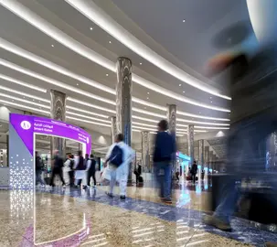 Una imagen dek aeropuerto de Dub&aacute;i. (X)