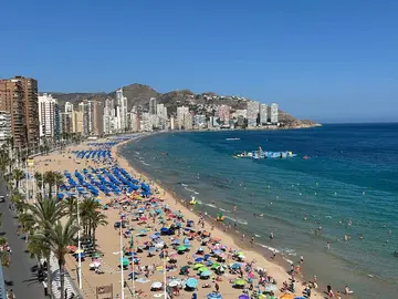 Una perspectiva de Benidorm. (EL CORREO)