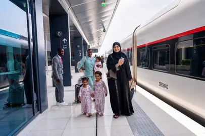 El tren emirat&iacute;. (Etihad Rail)