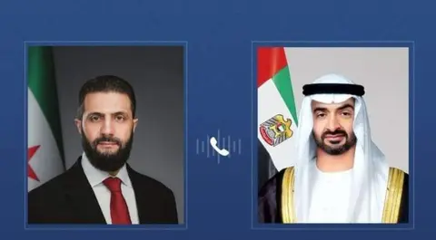 Los presidentes de EAU y Siria. (WAM)
