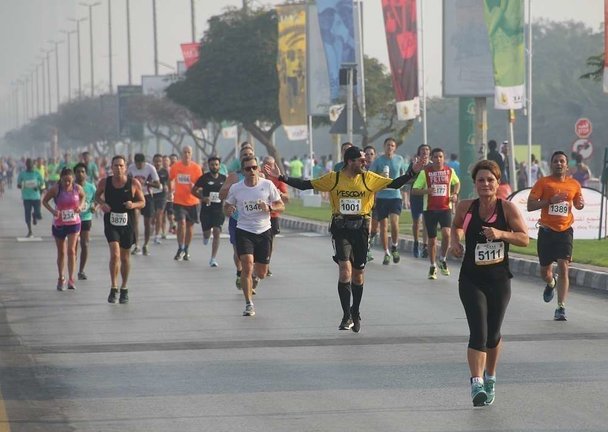 Participantes en la Media Maratón de Ras Al Khaimah 2018.
