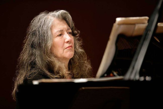 La pianista argentina Martha Argerich.
