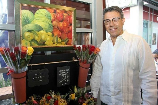 La pintura 'Fruits' se encuentra entre las obras expuestas por José Toledo en Dubai. (EL CORREO)