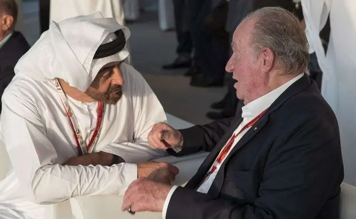 El presidente de EAU y el rey Juan Carlos I. (WAM)