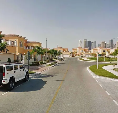 Una calle de Jumeirah en Dubai. (Twitter)
