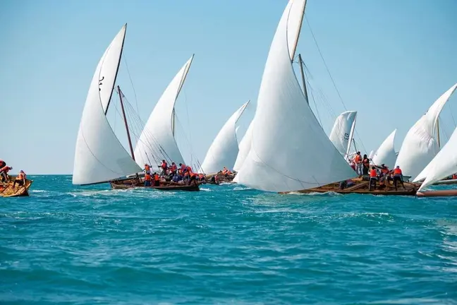 Una imagen de la regata en Al Dhafra. (WAM)