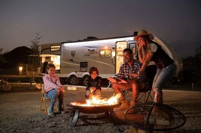 A modo ilustrativo, un camping en la ciudad de Hatta de Dubai. (Twitter)