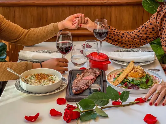 San Valentín en el Asador de Aranda.