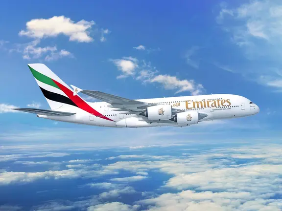 Un avi&oacute;n de Emirates. (WAM)