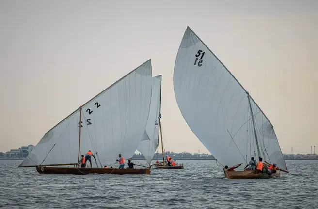 Regatas tradicionales en Emiratos. (WAM)