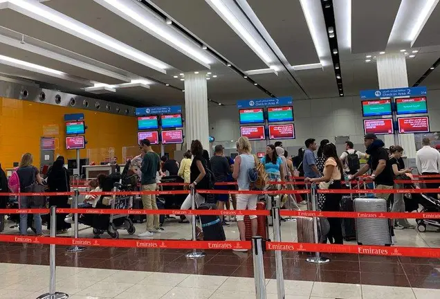 Una imagen del aeropuerto de Dubai. (EL CORREO)