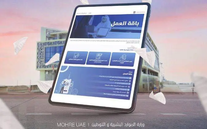 Una captura de pantalla de la plataforma unificada de servicios de visas en Emiratos &Aacute;rabes Unidos. (Mohre)