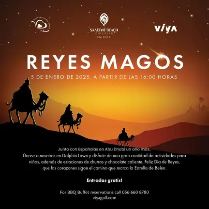 Los Reyes Magos en Abu Dhabi. (Cedida)