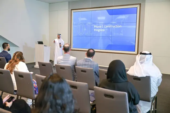 Un momento de la presentación de la fase 1 de programas del Dubai World Trade Centre. (WAM)