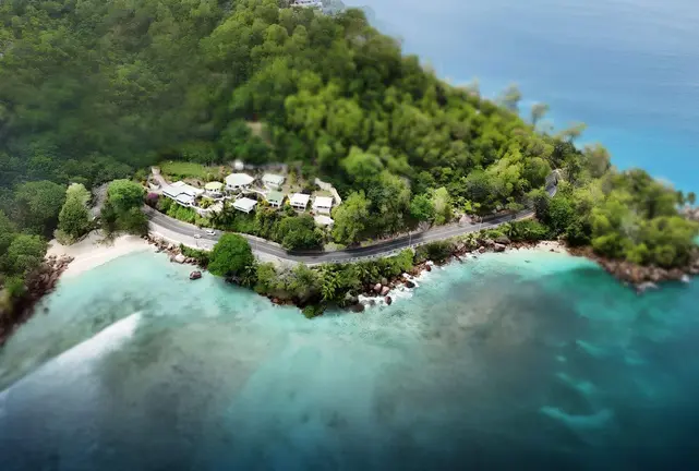 La carretera financiada por Abu Dhabi en Seychelles. (WAM)