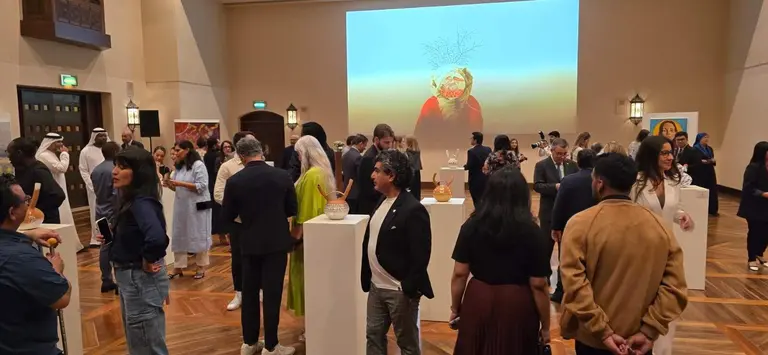 Un momento de la exhibición 'WAKOS: Ceramic Ties' en Dubai. (Cedida)