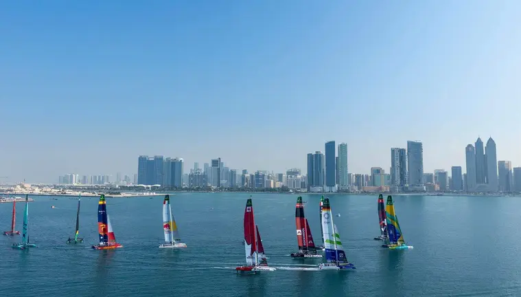 Una imagen de la regata Sail GP en Abu Dhabi. (WAM)