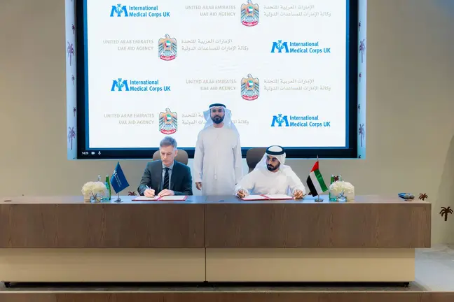 Un momento de la firma del acuerdo. (WAM)