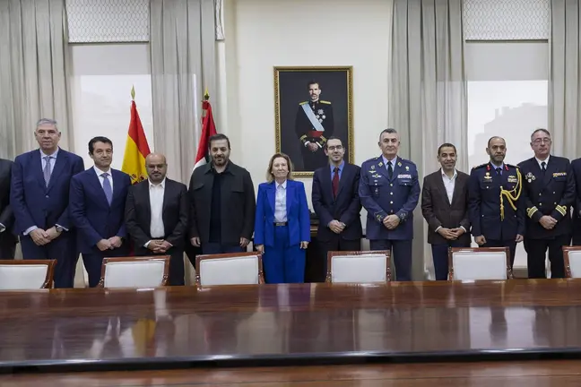 Representantes de las dos empresas en Madrid. (WAM)