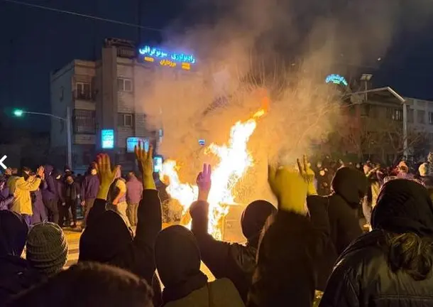 Manifestantes en Ir&aacute;n. (Fuente externa)