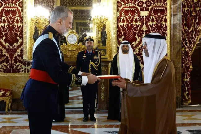 El embajador emirat&iacute; ante Felipe VI. (WAM)