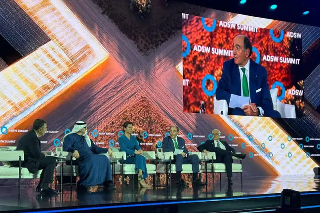 Ignacio Gal&aacute;n, presidente de Grupo Iberdrola, en la Abu Dhabi Sustainability Week. (Iberdrola)