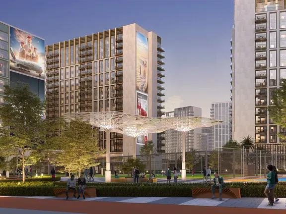 Emirates difundi&oacute; esta imagen de las viviendas en Dubai para su tripulaci&oacute;n.