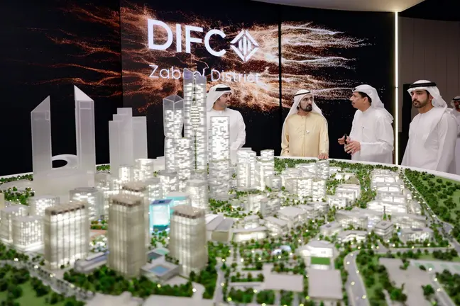 Presentaci&oacute;n de la ampliaci&oacute;n del DIFC. (Dubai Media Office)