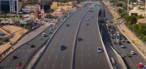 El nuevo puente en Al Qudra Road. (RTA)