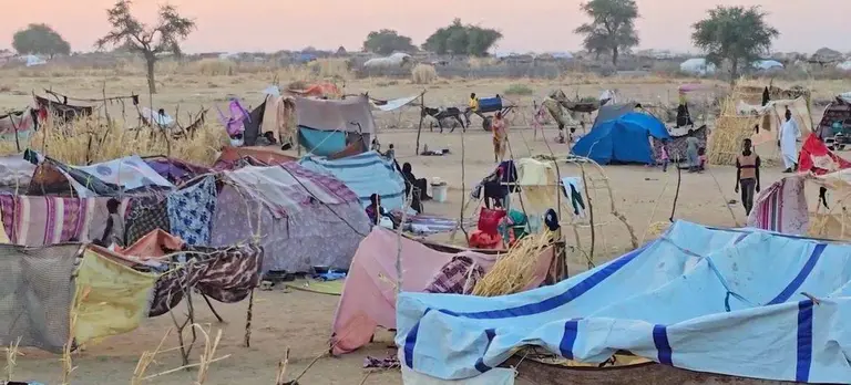 Un campamento de refugiados en Sud&aacute;n. (Naciones Unidas)