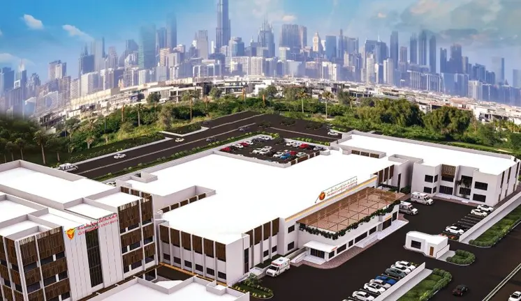 Maqueta de Medicity Dubai. (X)