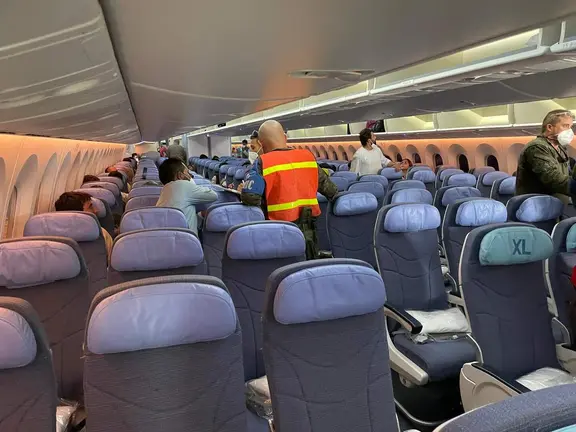 Vuelo de repatriaci&oacute;n desde Dubai en agosto de 2021. (EL CORREO)