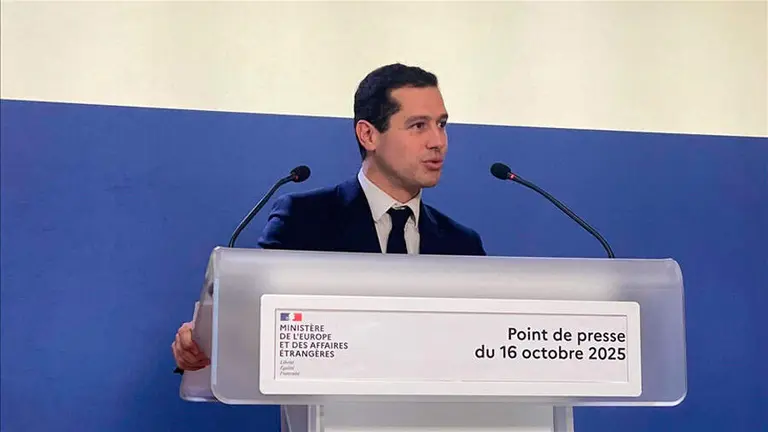 El portavoz del Ministerio franc&eacute;s de Exteriores, Pascal Confavreux. (Fuente externa)