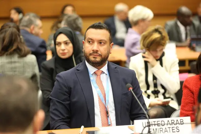 El embajador de Emiratos &Aacute;rabes Unidos ante las Naciones Unidas, Jamal Jama al Musharakh. (X)