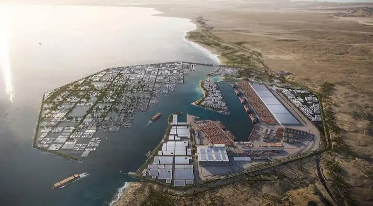 El puerto de Neom, parte del megaproyecto de 500.000 millones de d&oacute;lares de Arabia Saudita. (Neom)