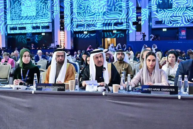 La delegaci&oacute;n emirat&iacute; del FNC en Turqu&iacute;a. (WAM)