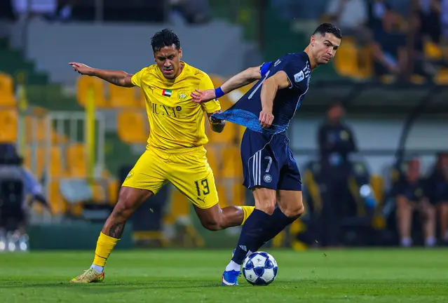 A la derecha Cristinao Ronaldo en el partido de este domingo en Dubai. (Al Nassr)