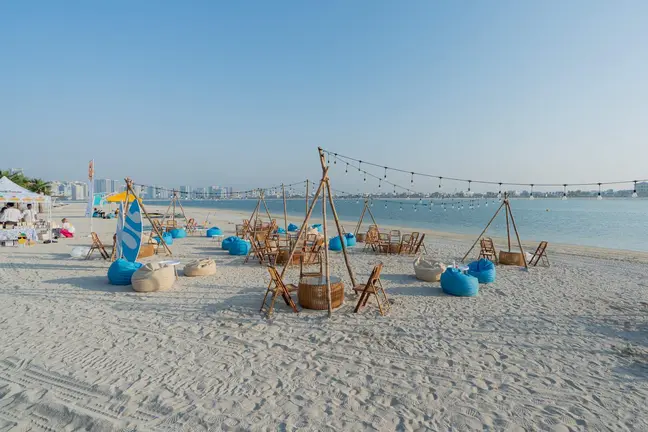 Al Mamzar Beach en Dub&aacute;i. (X)