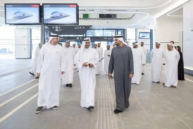 Un momento de la inauguraci&oacute;n de la estaci&oacute;n de Fujairah. (WAM)