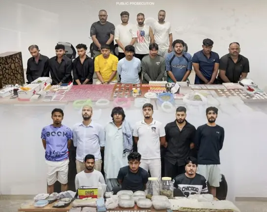 La agencia de noticias WAM public&oacute; esta foto de los detenidos.