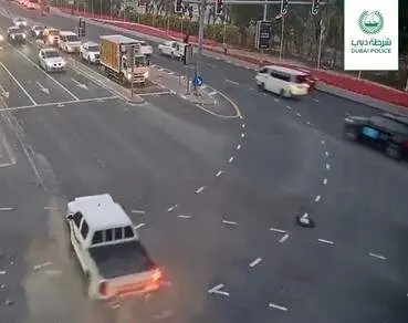 Captura de pantalla del v&iacute;deo difundido por la Polic&iacute;a de Dub&aacute;i.