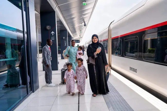 El tren emirat&iacute;. (Etihad Rail)