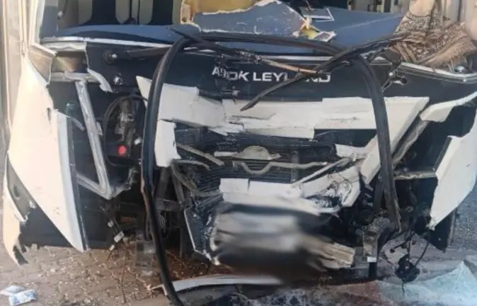 Imagen difundida por la polic&iacute;a del accidente en Dub&aacute;i.