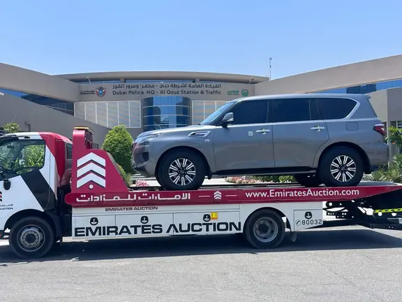 El coche confiscado por exceso de velocidad. (Dubai Police)